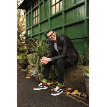 Brodaty drwal - kolorowe skarpetki