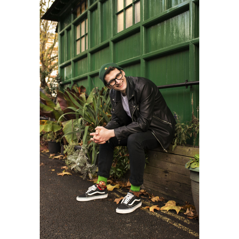 Brodaty drwal - kolorowe skarpetki