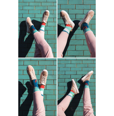 Skarpetki w tropikalne flamingi