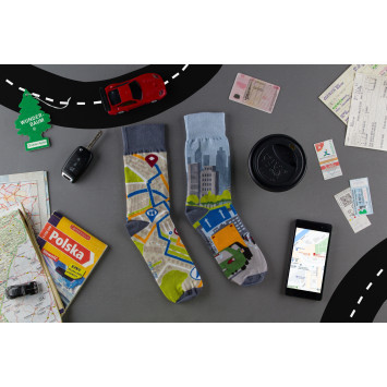Kolorowe skarpetki - Miasto