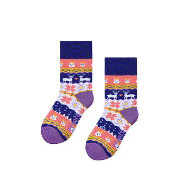 Ciepłe skarpetki w renifery dla dzieci