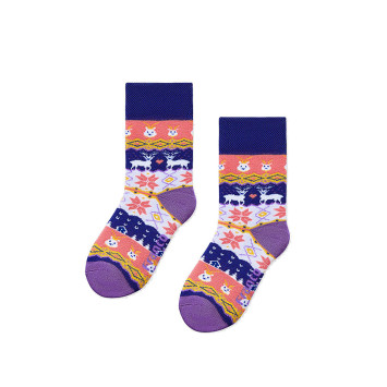 Ciepłe skarpetki w renifery dla dzieci