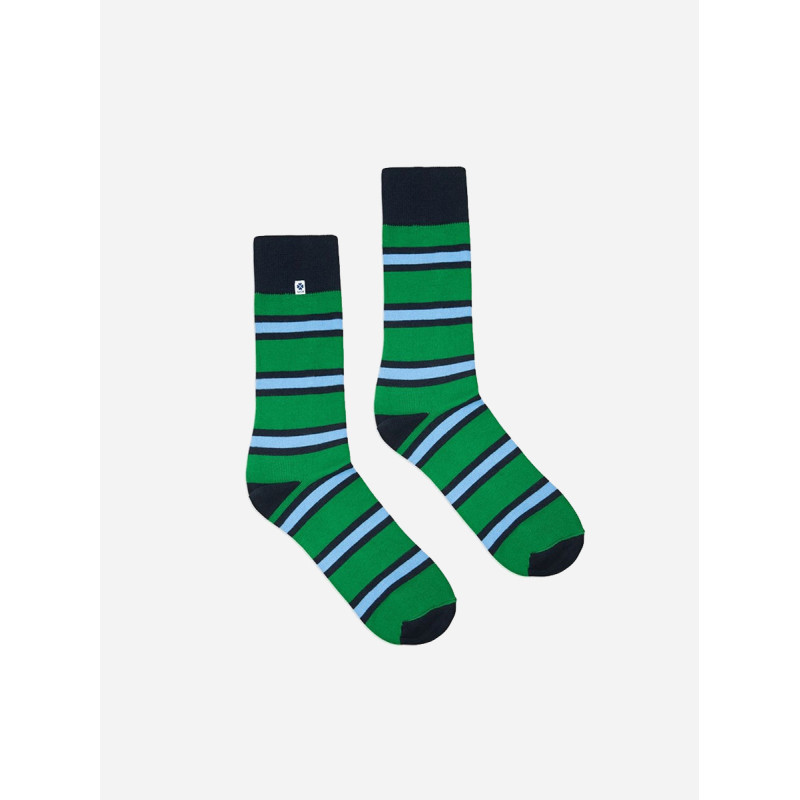 Kolorowe skarpetki - Stripes Green Blue Kolorowe skarpetki - Stripes Green Blue