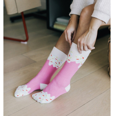 Kolorowe skarpetki Doiy Design - Icepop Socks Strawberry