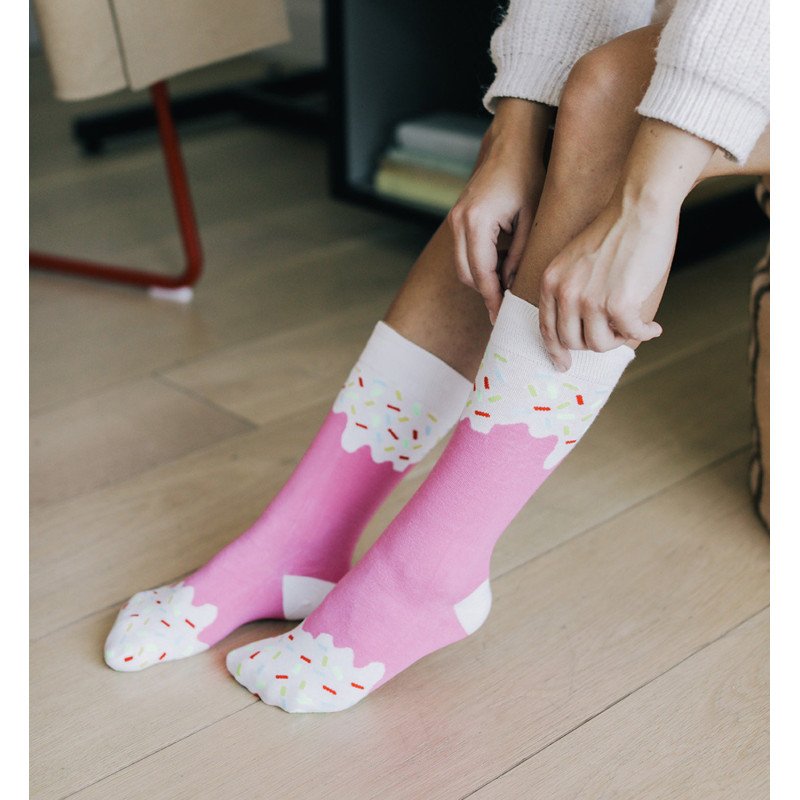 Kolorowe skarpetki Doiy Design - Icepop Socks Strawberry
