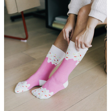 Kolorowe skarpetki Doiy Design - Icepop Socks Strawberry