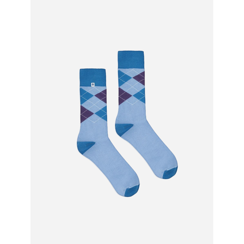 Kolorowe skarpetki - Diamonds Light Blue Kolorowe skarpetki - Diamonds Light Blue