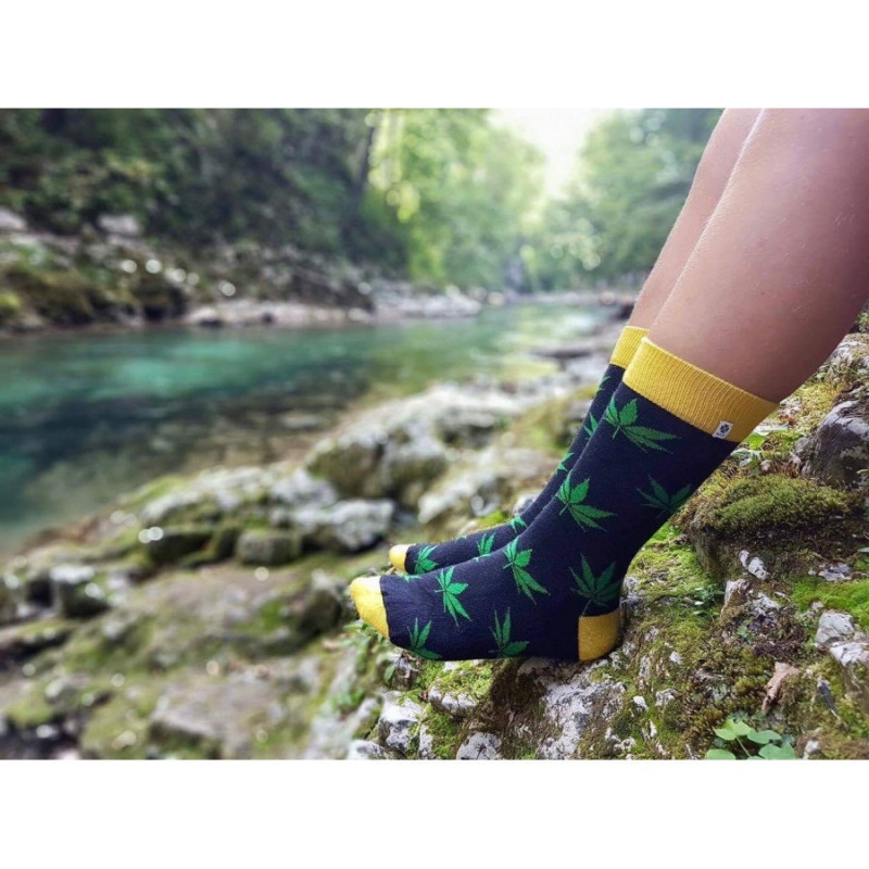 Kolorowe skarpetki - Konopie