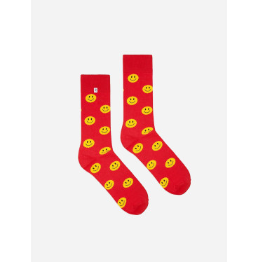 Kolorowe skarpetki - Smile Red