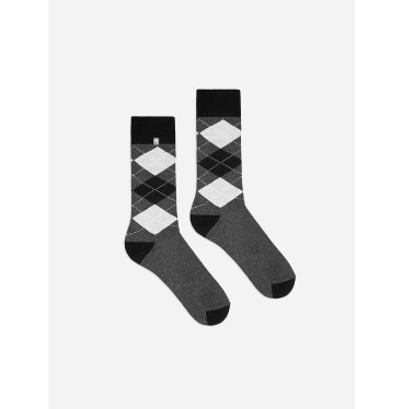 Kolorowe skarpetki - Gray Diamonds