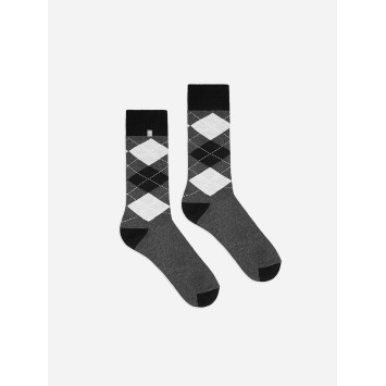 Kolorowe skarpetki - Gray Diamonds