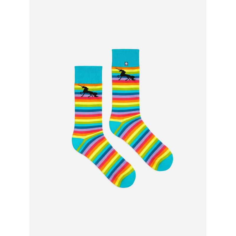 Kolorowe skarpetki - Rainbow Unicorn