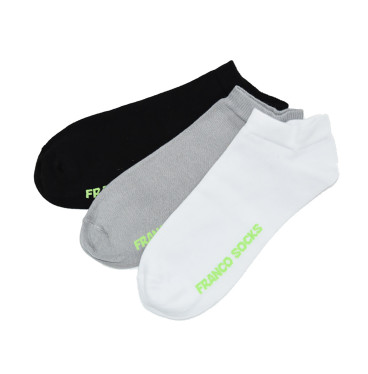 Stopki białe szare czarne / 3-pak