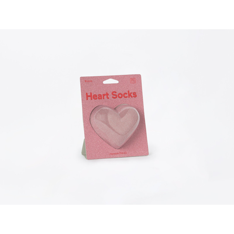 Kolorowe skarpetki Doiy Design - Heart Socks Pink