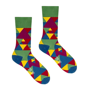 Kolorowe skarpetki - Trójkąty