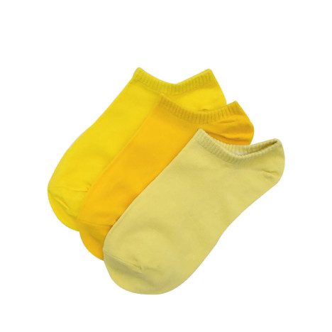 Stopki damskie żółte / 3-pak