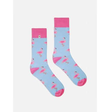 Kolorowe skarpetki - Flamingi