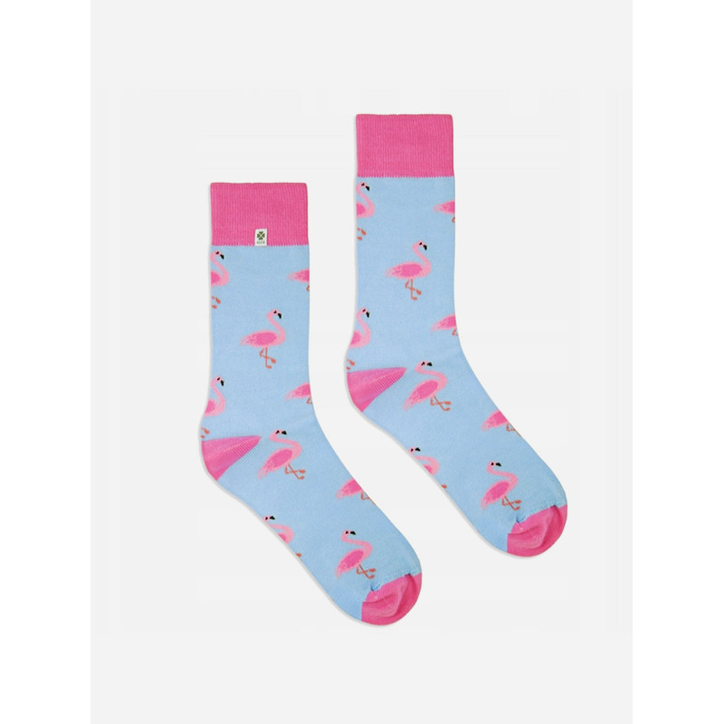Kolorowe skarpetki - Flamingi