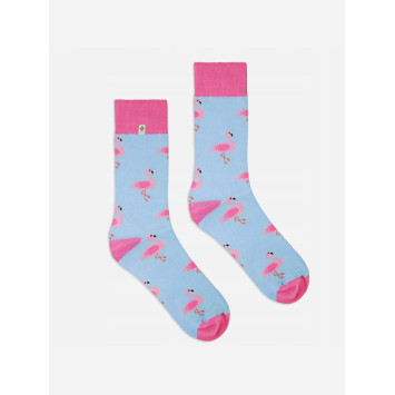 Kolorowe skarpetki - Flamingi