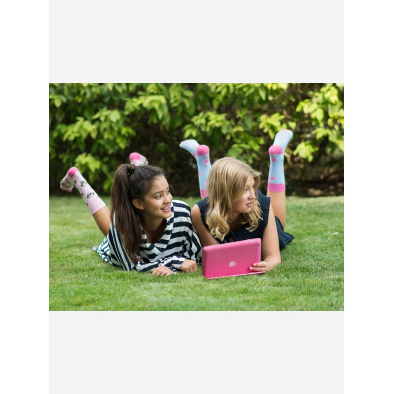 Kolorowe skarpetki - Flamingi