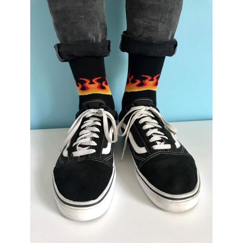 Kolorowe skarpetki - Płomienie Kolorowe skarpetki - Płomienie