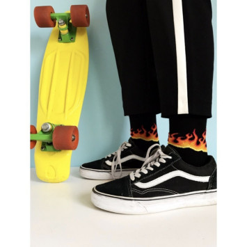 Kolorowe skarpetki - Płomienie