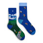 Kolorowe skarpetki - Rowery i góry