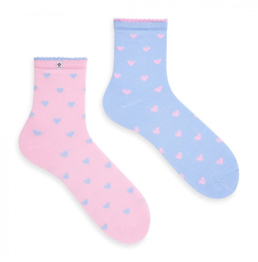 Kolorowe skarpetki - Serca