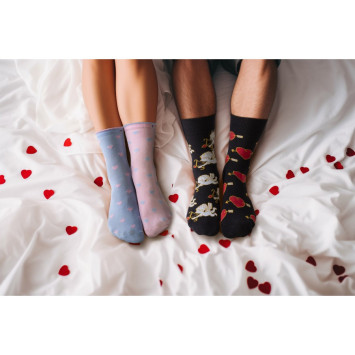 Kolorowe skarpetki - Serca
