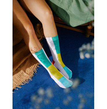 Kolorowe skarpetki Doiy Design - Rainbow Socks Pinky