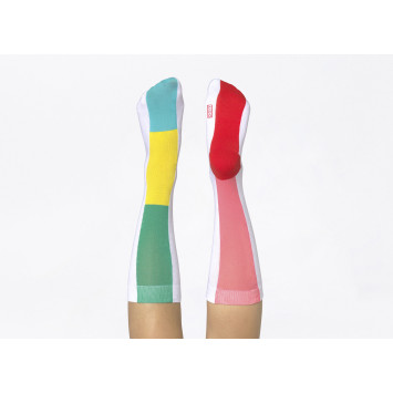 Kolorowe skarpetki Doiy Design - Rainbow Socks Pinky