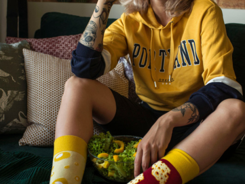 Kolorowe skarpetki męskie i damskie na szczęście