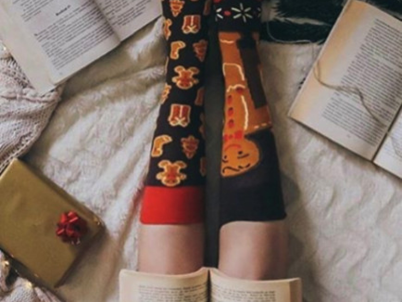 Skarpetki świąteczne damskie na Instagram? Czemu nie!