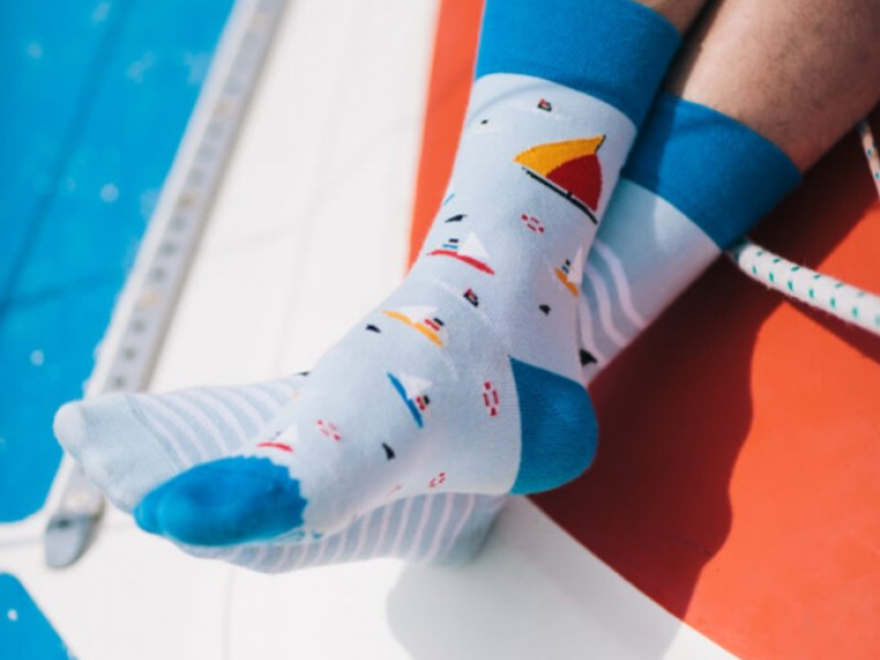 Kolorowe skarpetki... na dzień marynarza!